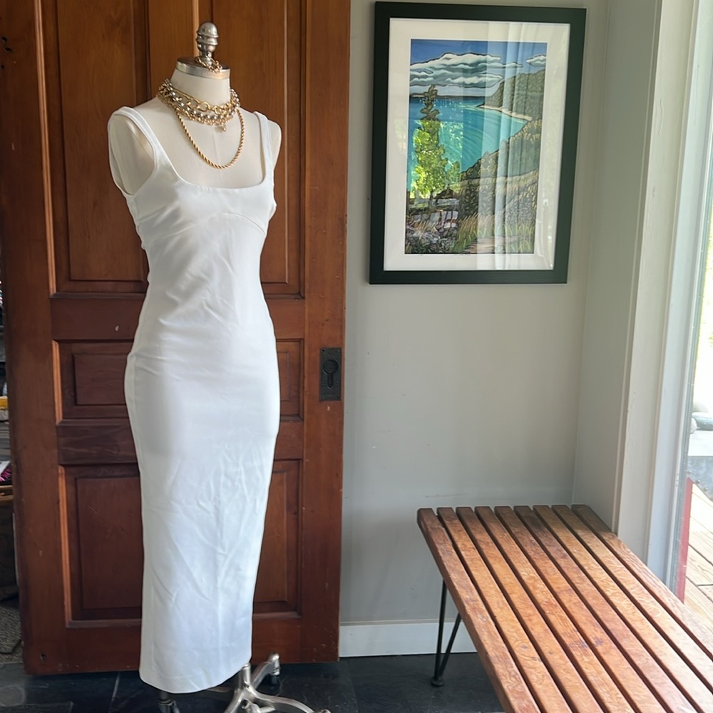 Zara sexy white pencil dress